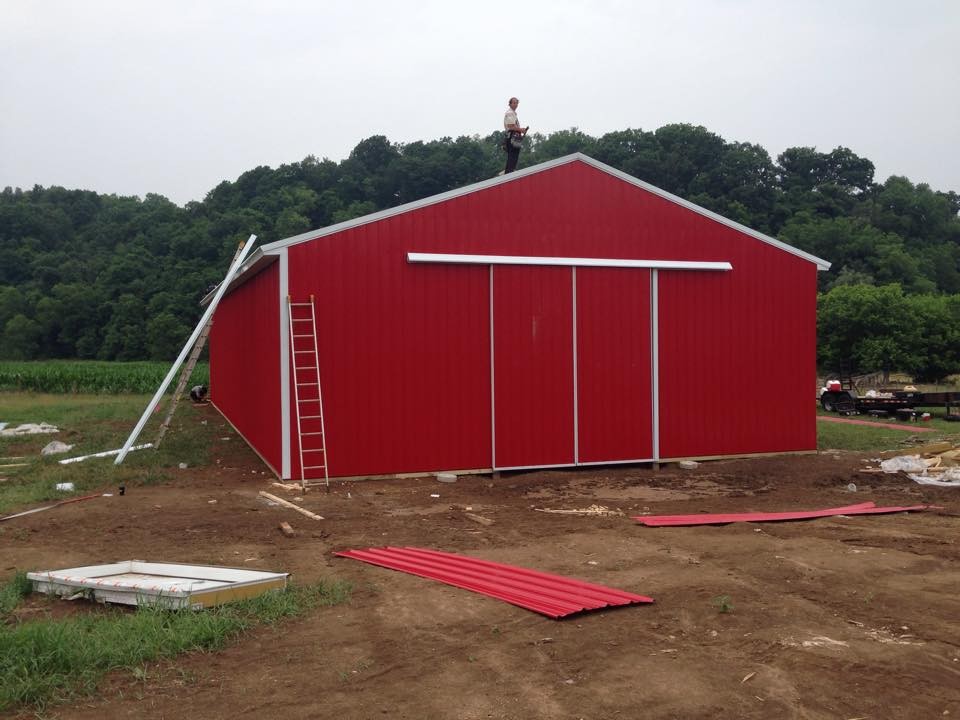 commercial barn - great plains western horse barn project