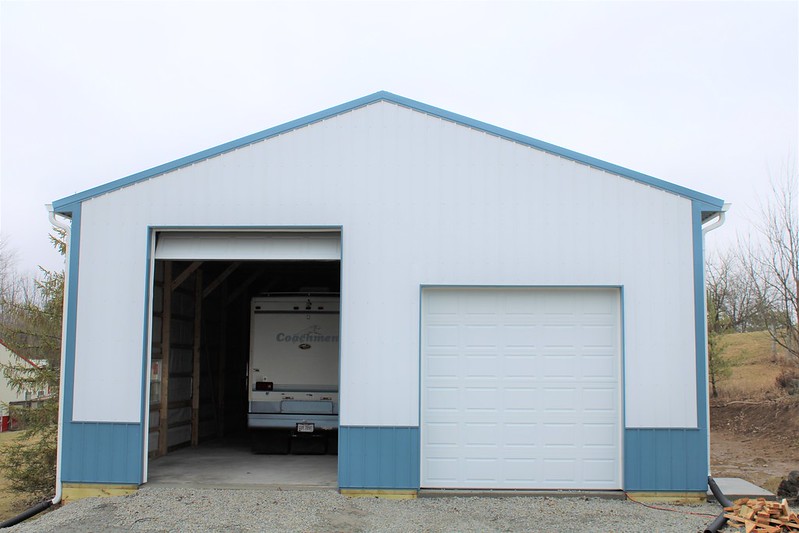 Kenny's DIY garage kit built using DIY Pole Barns