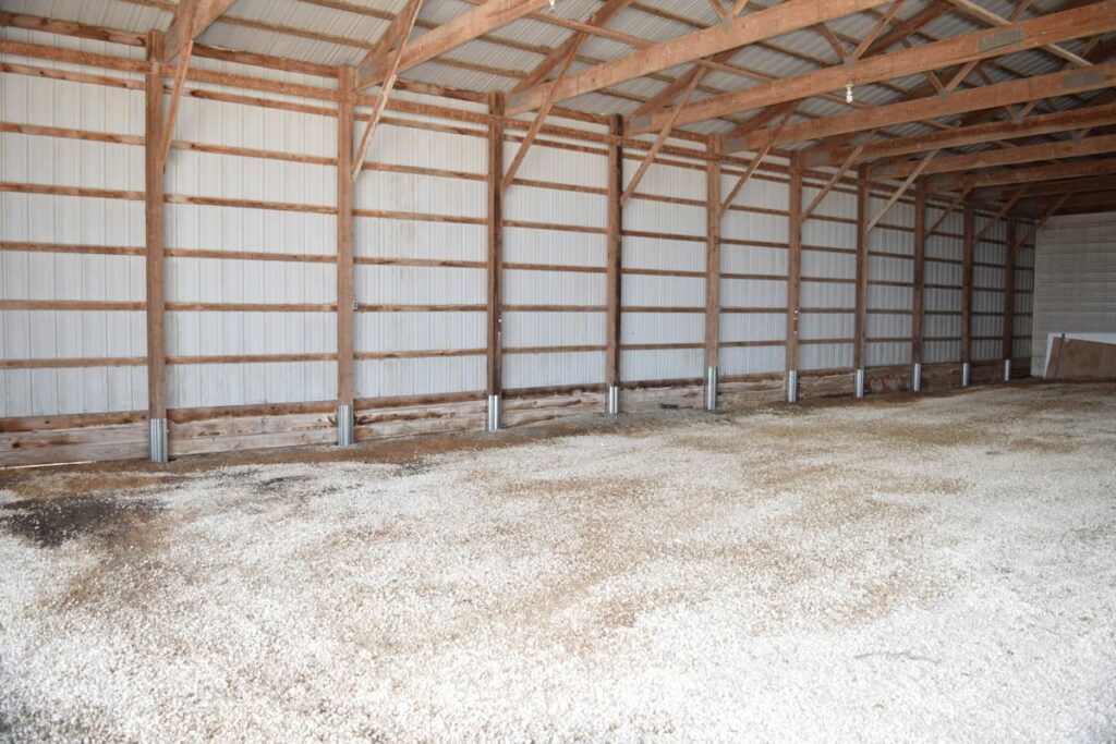 Anthem Built Column Repair installed in a DIY Pole Barn