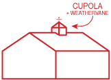 Cupola with Weathervane